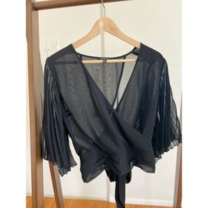 Sheer Black Blouse